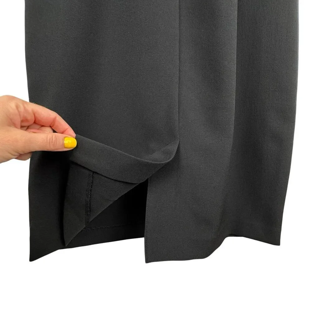Jones New York‎ Sleeveless Sheath Dress Sz 6 Black Stretch Business Career
